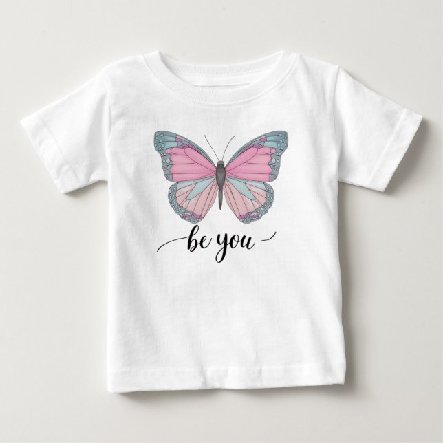 Camiseta De Bebé Mariposa sé tú (Anverso)