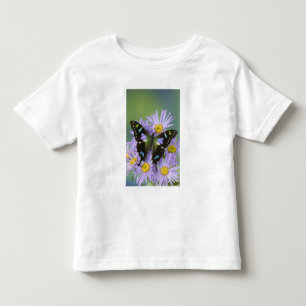 Camiseta De Bebé Mariposa sobre Púrpura