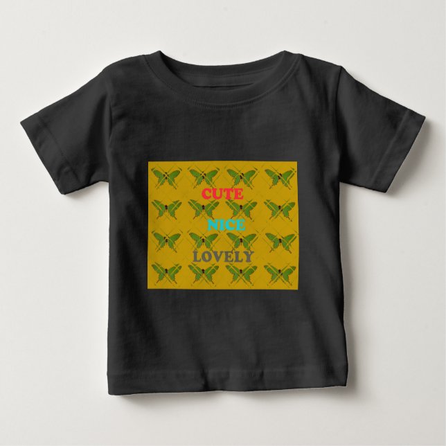Camiseta De Bebé Mariposa virgen Cute Nie Lovely (Anverso)