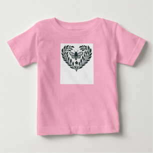 Camiseta De Bebé Mariposa y Ramas