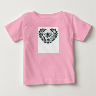 Camiseta De Bebé Mariposa y Ramas