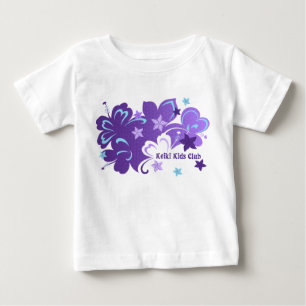 Camiseta De Bebé MariposaHibisco Hibisco Hawaiano y Mariposa