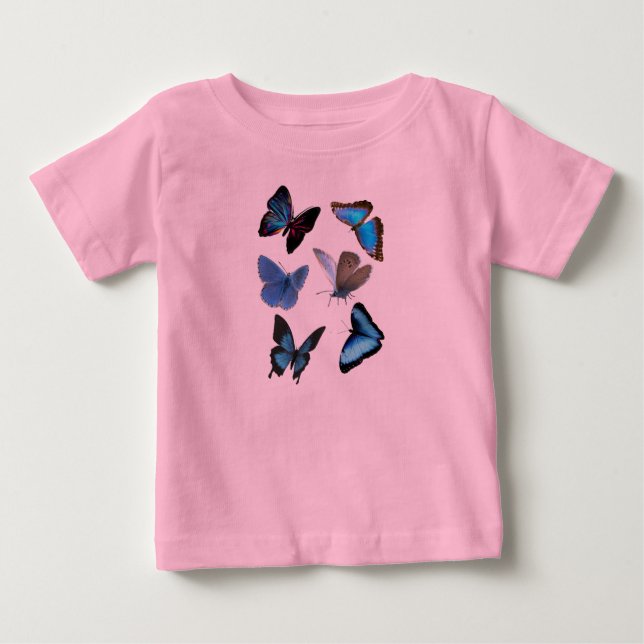 Camiseta De Bebé Mariposas (Anverso)
