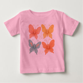 Camiseta De Bebé Mariposas Caprichosas