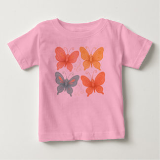 Camiseta De Bebé Mariposas Caprichosas 