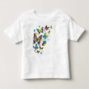 Camiseta De Bebé mariposas coloridas