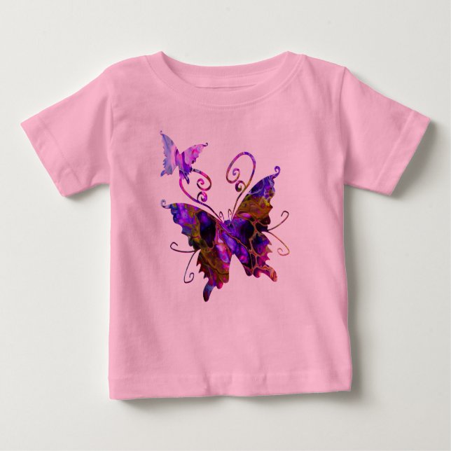 Camiseta De Bebé Mariposas de Fantasía (Anverso)