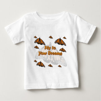 Camiseta De Bebé Mariposas de monarca