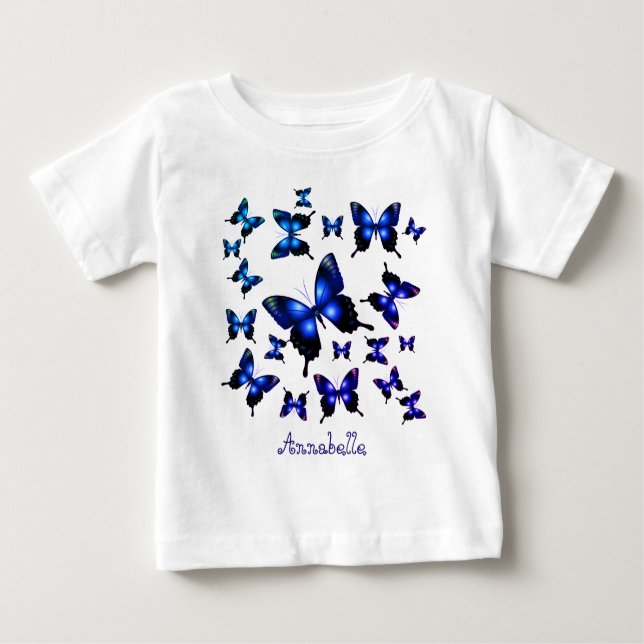 Camiseta De Bebé Mariposas elegantes y riquísimas (Anverso)