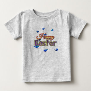 Camiseta De Bebé Mariposas felices de Pascua
