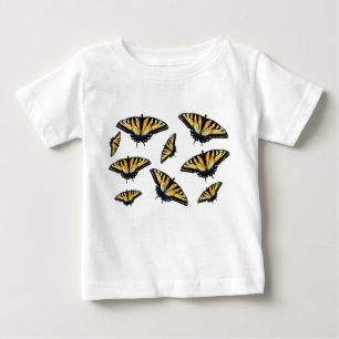 Camiseta De Bebé Mariposas que fluyen
