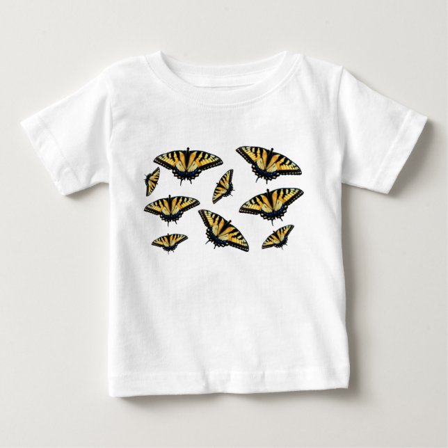 Camiseta De Bebé Mariposas que fluyen (Anverso)
