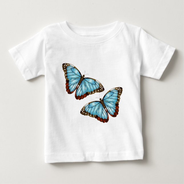 Camiseta De Bebé Mariposas silvestres (Anverso)