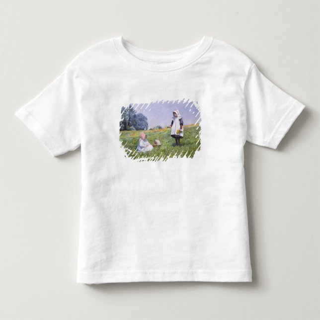 Camiseta De Bebé Mariposas y margaritas (Anverso)