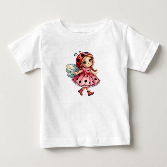 Camiseta De Bebé Mariquita Juguetona (Anverso)