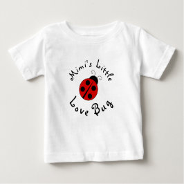 Camiseta De Bebé Mariquita Linda Personalizada Mimi's Little Love B
