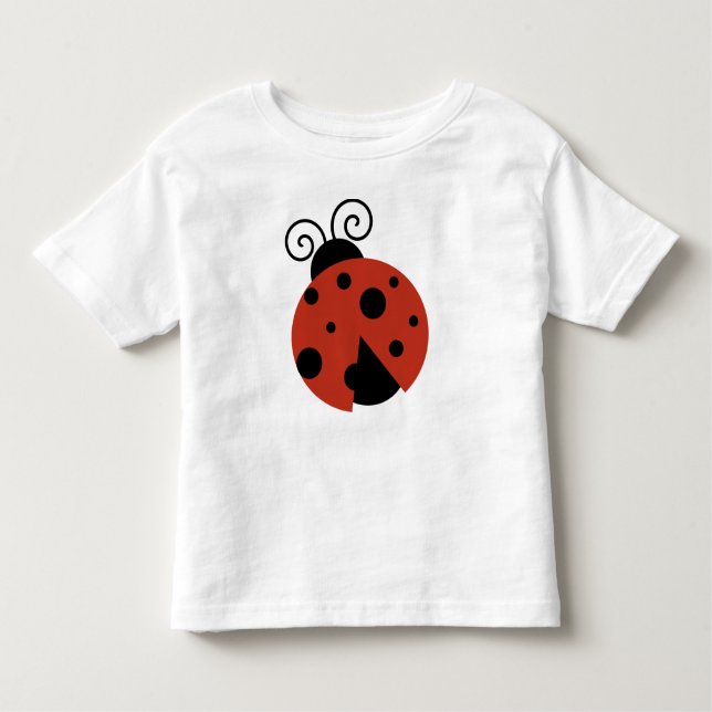 Camiseta De Bebé Mariquita, Mariquita Roja, Mariquita Linda, Coccin (Anverso)