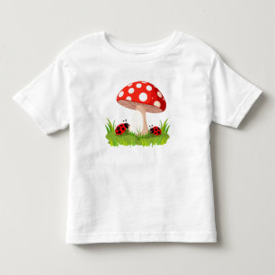 Camiseta De Bebé Mariquitas Coloridas Descansando Debajo