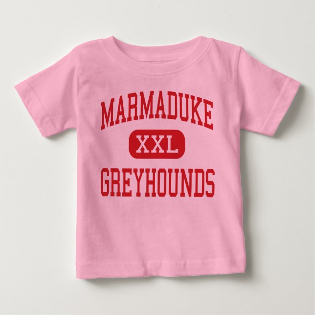 Camiseta De Bebé Marmaduke - Greyhounds - High - Marmaduke Arkansas (Anverso)