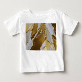 Camiseta De Bebé Mármol Dorado 3