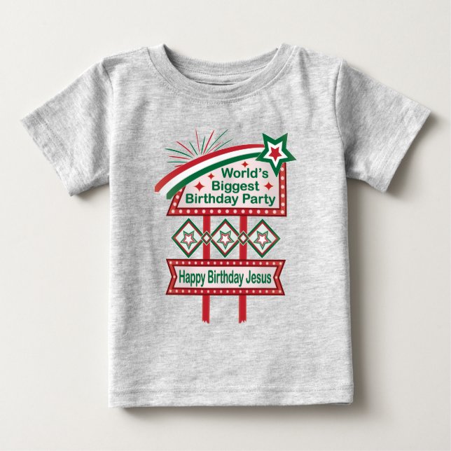 Camiseta De Bebé Marquesina del mayor cumpleaños del mundo (Anverso)