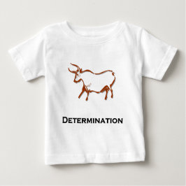 Camiseta De Bebé Marrón de determinación de toros