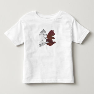 Camiseta De Bebé Marrón de ojivas de silueta de mano