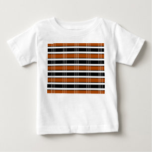 Camiseta De Bebé Marrón y blanco
