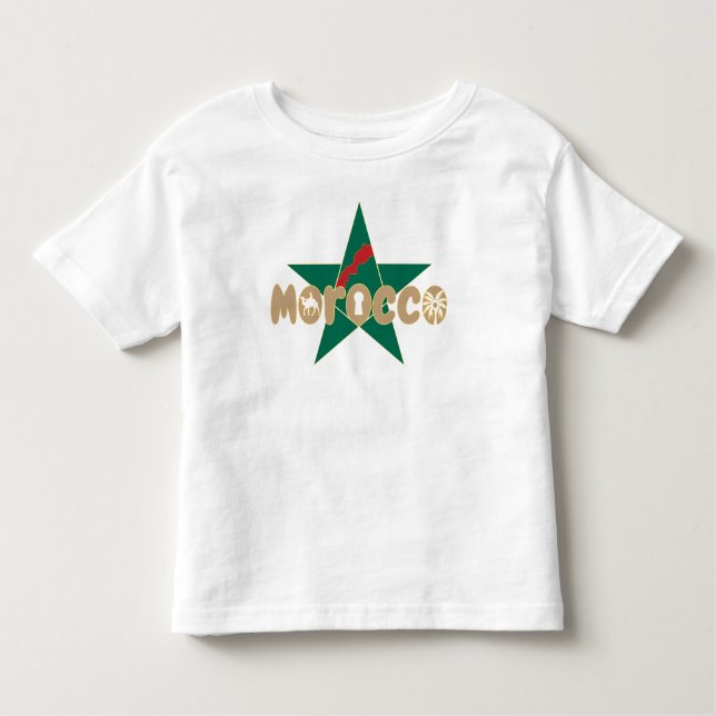 Camiseta De Bebé Marruecos es identidad, transmitido con orgullo (Anverso)