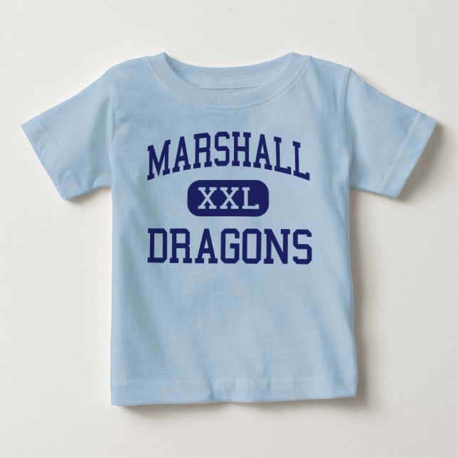 Camiseta De Bebé Marshall - dragones - joven - ciudad la Florida de (Anverso)