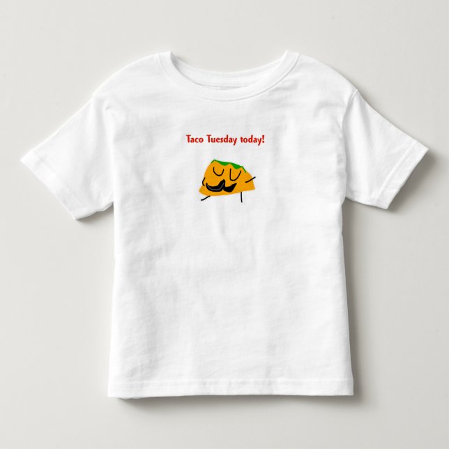 Camiseta De Bebé Martes de Taco hoy! (Anverso)