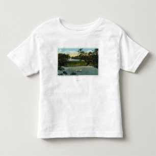 Camiseta De Bebé Martha's Vineyard, escena de Tashmoo del lago