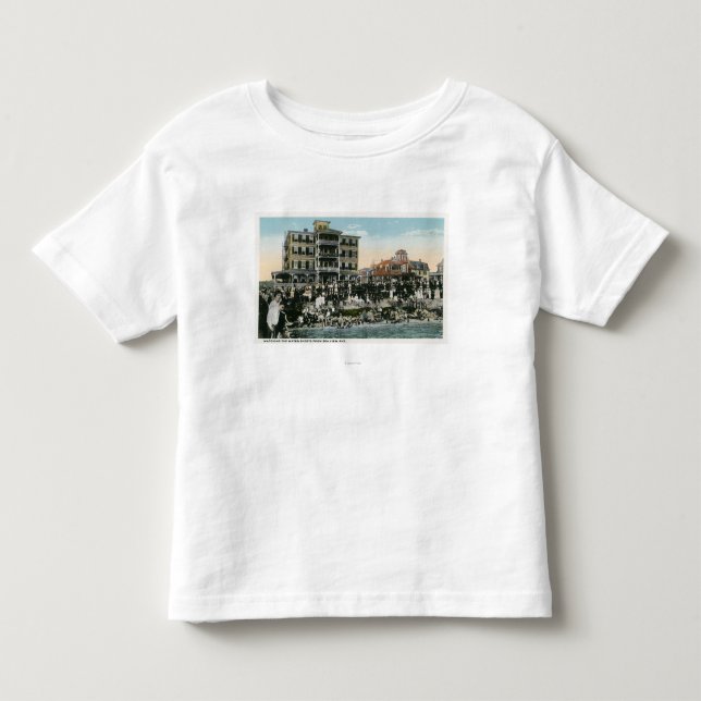 Camiseta De Bebé Martha's Vineyard, vista de la avenida de la (Anverso)