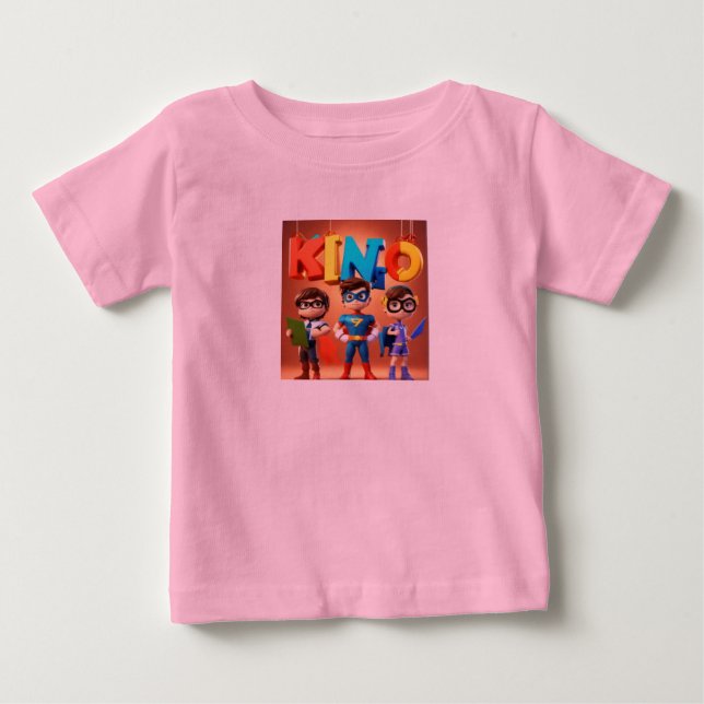 Camiseta De Bebé Marvel Heroes Alphabet T-Shirt - Edición Bingo (Anverso)