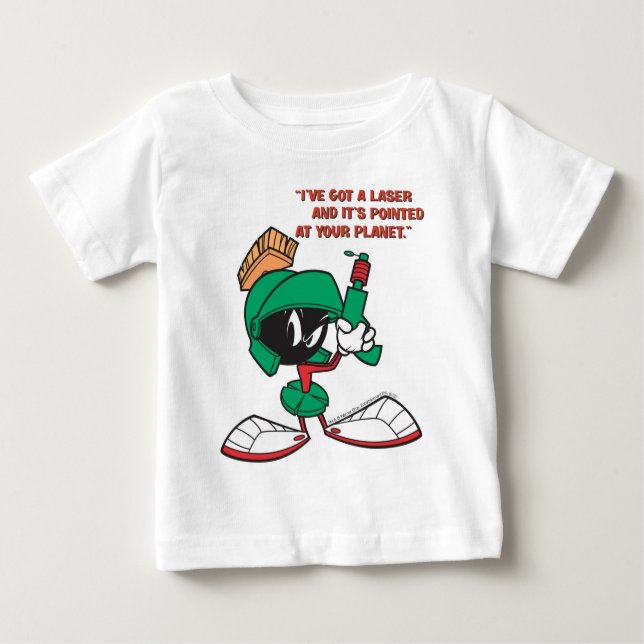 Camiseta De Bebé MARVIN EL MARTIAN™ con láser apuntado (Anverso)