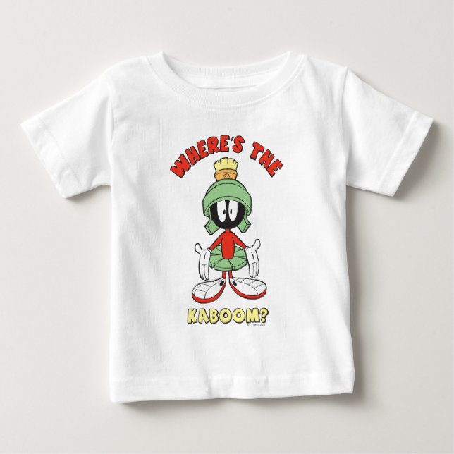 Camiseta De Bebé MARVIN THE MARTIAN™ ¿Dónde está el Kaboom? (Anverso)