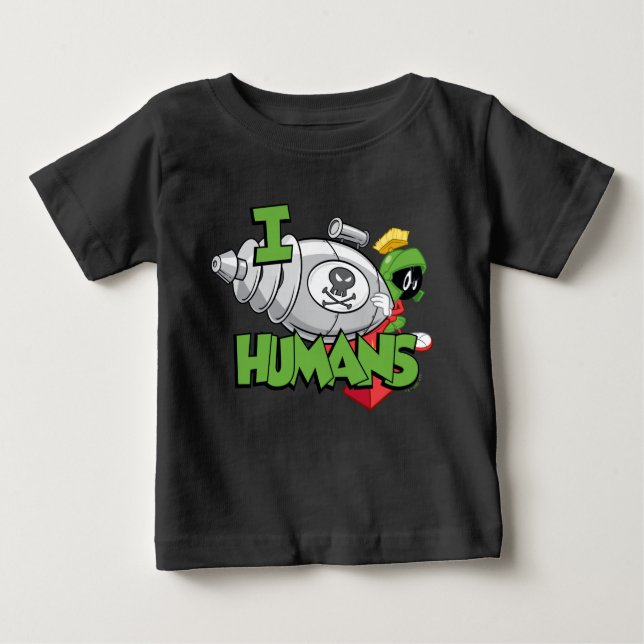 Camiseta De Bebé MARVIN THE MARTIAN™ I Laser Humans (Anverso)