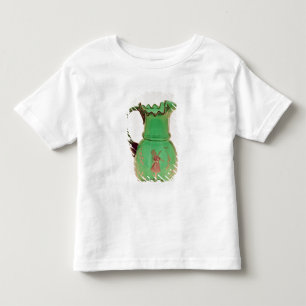 Camiseta De Bebé Mary Gregory jug verde con esmalte despedido
