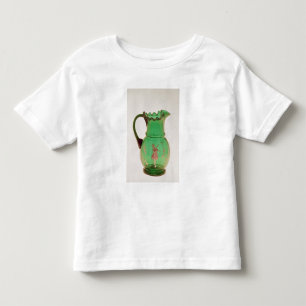 Camiseta De Bebé Mary Gregory jug verde con esmalte despedido