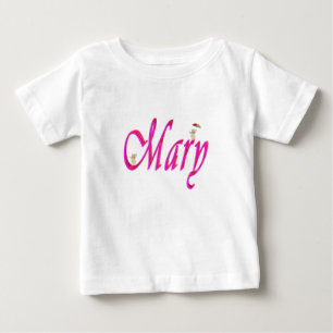 Camiseta De Bebé Mary, Nombre, Logo, Con Ositos de Peluche, 