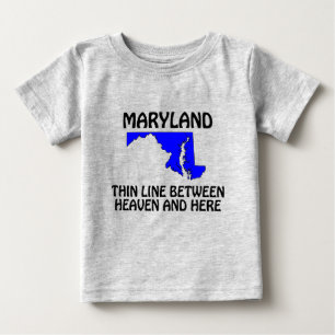 Camiseta De Bebé Maryland - Delgada línea entre el cielo y aquí