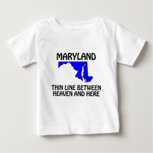 Camiseta De Bebé Maryland - Delgada línea entre el cielo y aquí