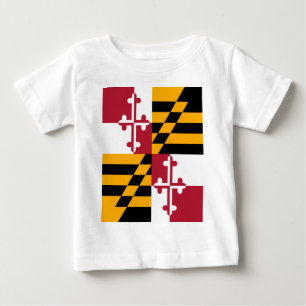 Camiseta De Bebé Maryland State Flag Stylish