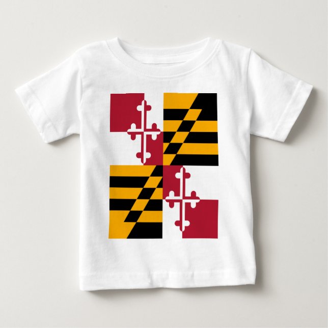 Camiseta De Bebé Maryland State Flag Stylish (Anverso)
