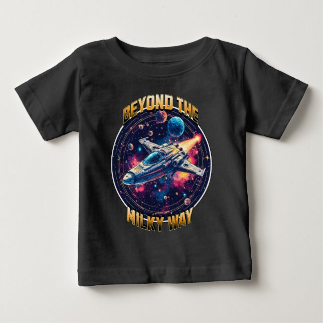 Camiseta De Bebé Más allá de la Vía Láctea (Anverso)