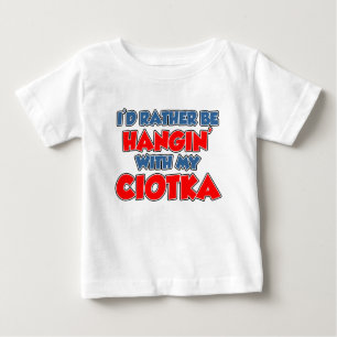 Camiseta De Bebé Más bien estar con Ciotka