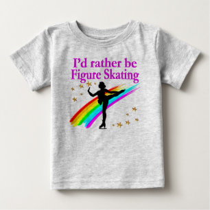 CAMISETA DE BEBÉ MÁS BIEN SER PATINAJE FIGURO