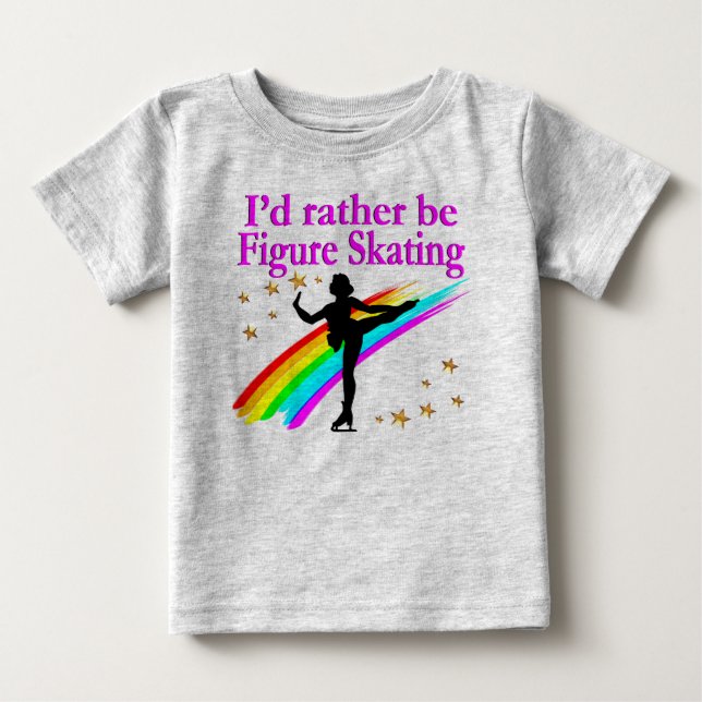 CAMISETA DE BEBÉ MÁS BIEN SER PATINAJE FIGURO (Anverso)