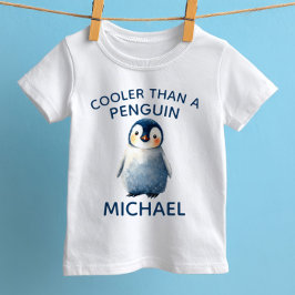 Camiseta De Bebé Más genial que un pingüino Animal ártico lindo con