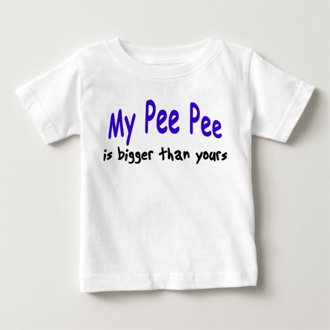Camiseta De Bebé Más grande que el suyo (Anverso)